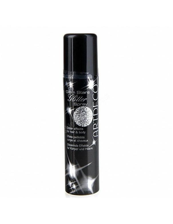 Glam Stars Glitter Spray effets pailletés corps et cheveux argent